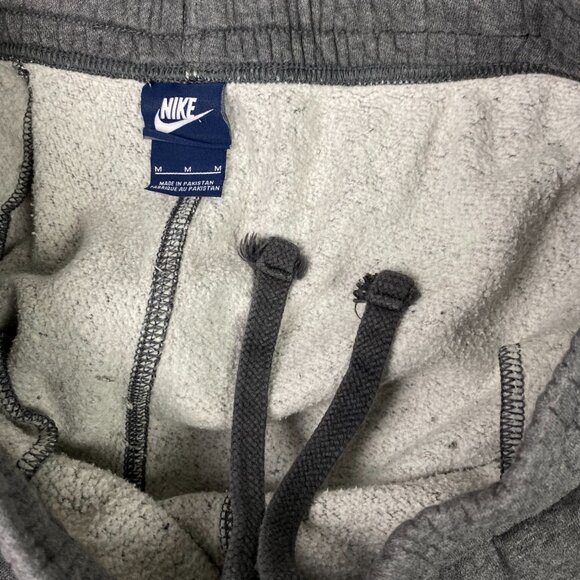 Nike Sweatpants Men's Medium Gray Sportswear Club Fleece Straight Leg Open Hem - Picture 7 of 14